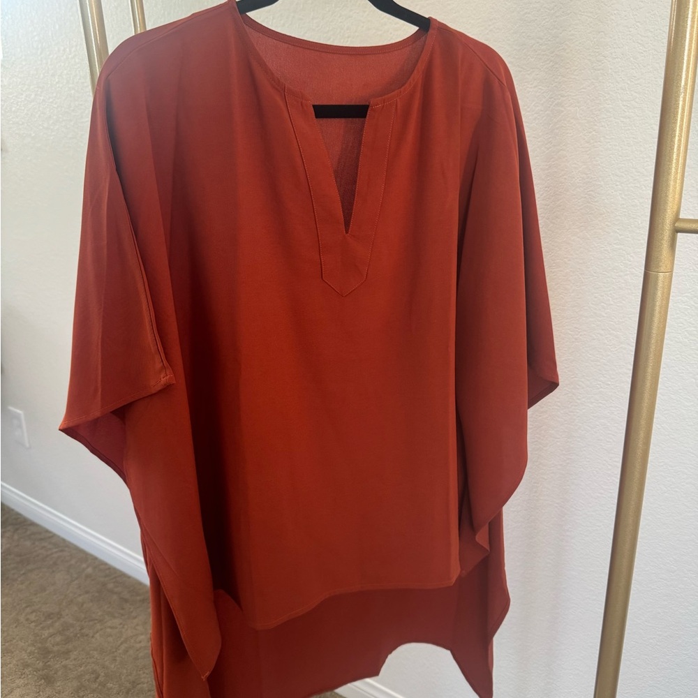 Elegant Rust Women's Top